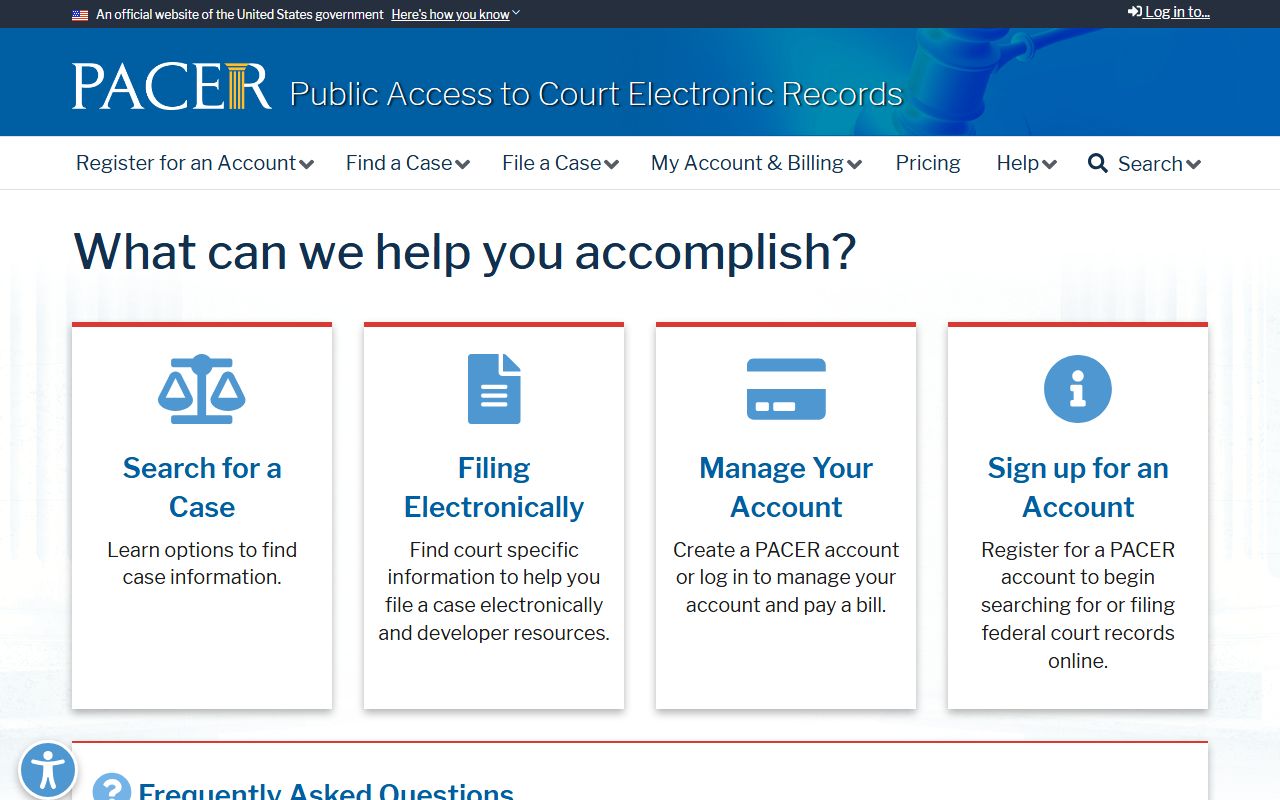 Greenwood County court dockets PACER federal records source