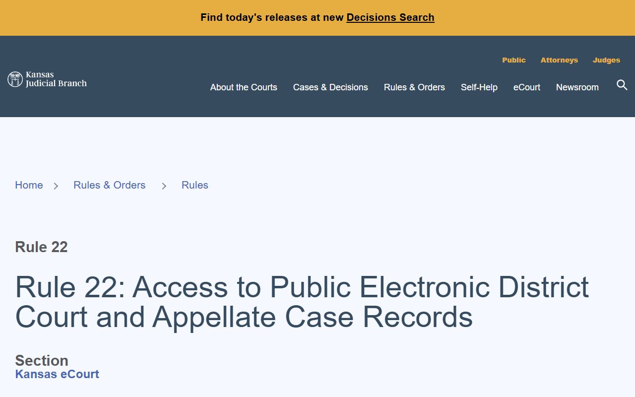 Greenwood County court records Rule 22 access source
