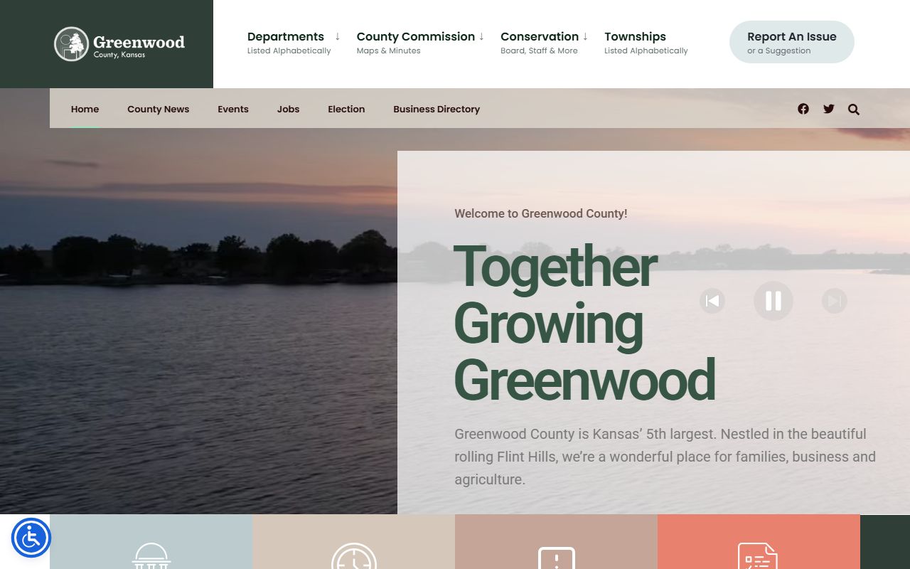Greenwood County court records homepage and courthouse links