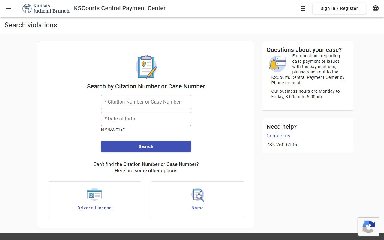 Greenwood County traffic court records Central Payment Center search