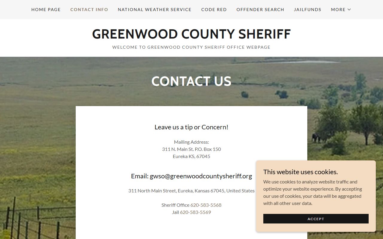 Greenwood County warrant records sheriff contact information